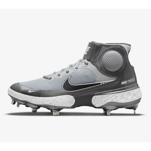 Nike Other - Nike Alpha Huarache Elite 3 Mid LT Smoke Grey Baseball CK0745-010 Mens 12 NEW